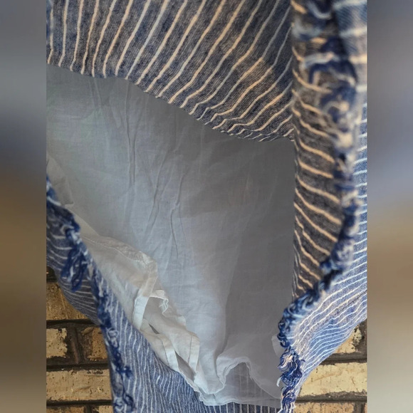 BeachLunchLounge striped linen & cotton tshirt dress - Picture 4 of 5